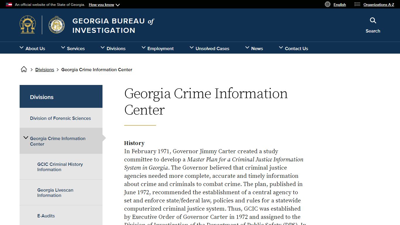 Georgia Crime Information Center | Georgia Bureau of Investigation